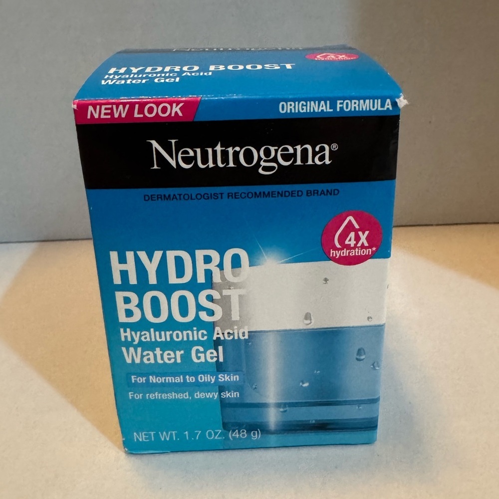 Neutrogena Hydro Boost Hyaluronic Acid Gel Cream Normal to Dry Skin F-F 1.7oz.